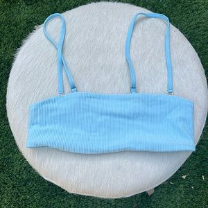 Scarlett Ribbed Top In Blue